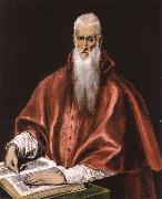 El Greco St Jerome as Cardinal oil on canvas